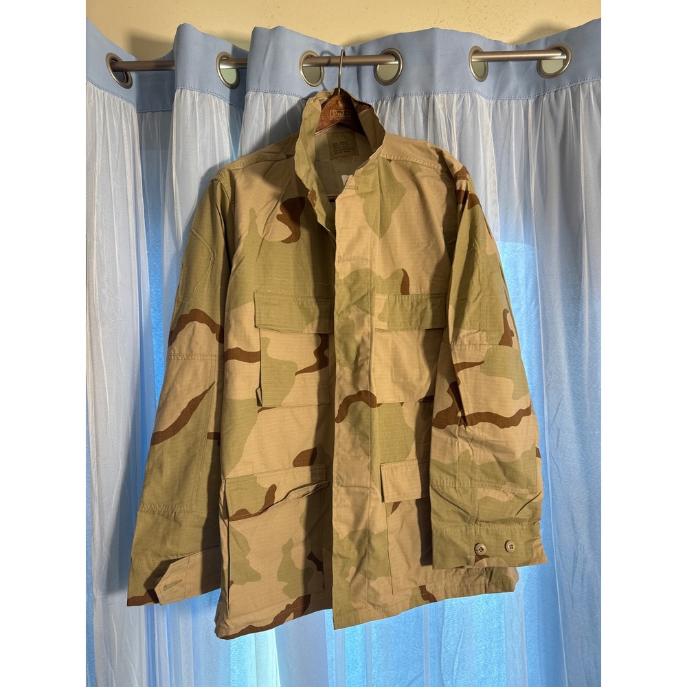 UNICOR Combat Jacket Mens Large Regular Desert Camouflage Pattern EUC